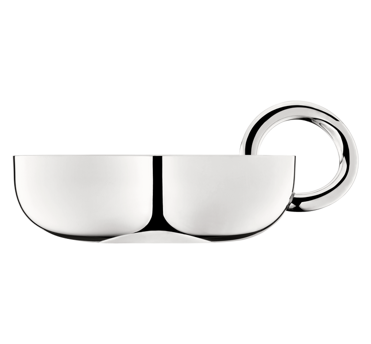 Vertigo Silver plated metal bowl 12 cm