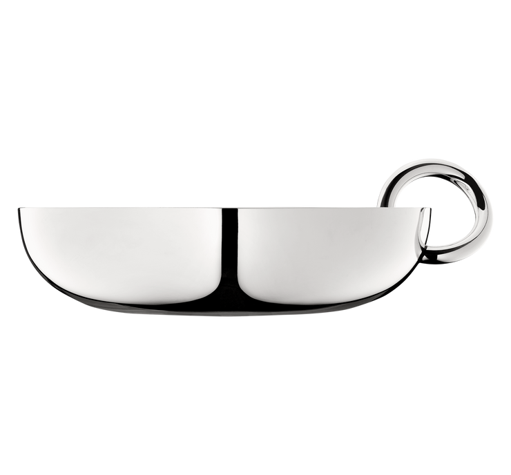 Vertigo Silver plated metal bowl 17 cm