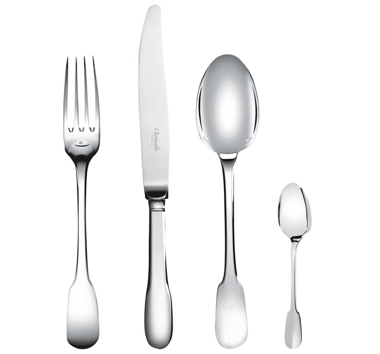 Cluny 24-piece set for 6 people in silver plated metal