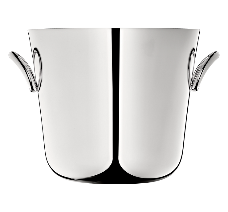 Vertigo Ice bucket in silver metal