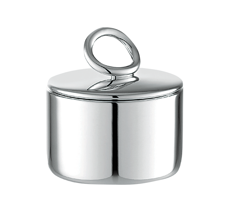 Vertigo Sugar bowl in silvery metal