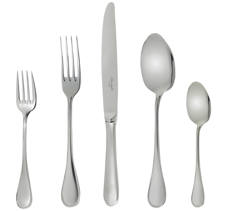 Albi Set for 6 persons (24 pieces) in silver plated metal