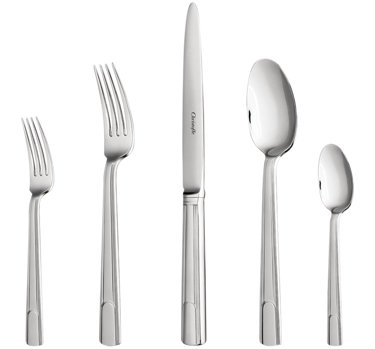 Set for 6 persons (36 pieces) in Hudson steel