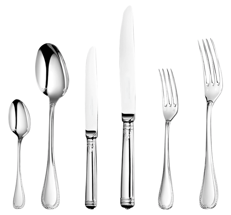 Malmaison Set 6 persons (24 pieces) in solid silver