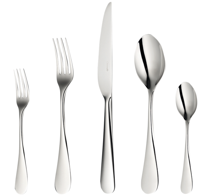 Set for 6 persons (24 pieces) in steel Origin