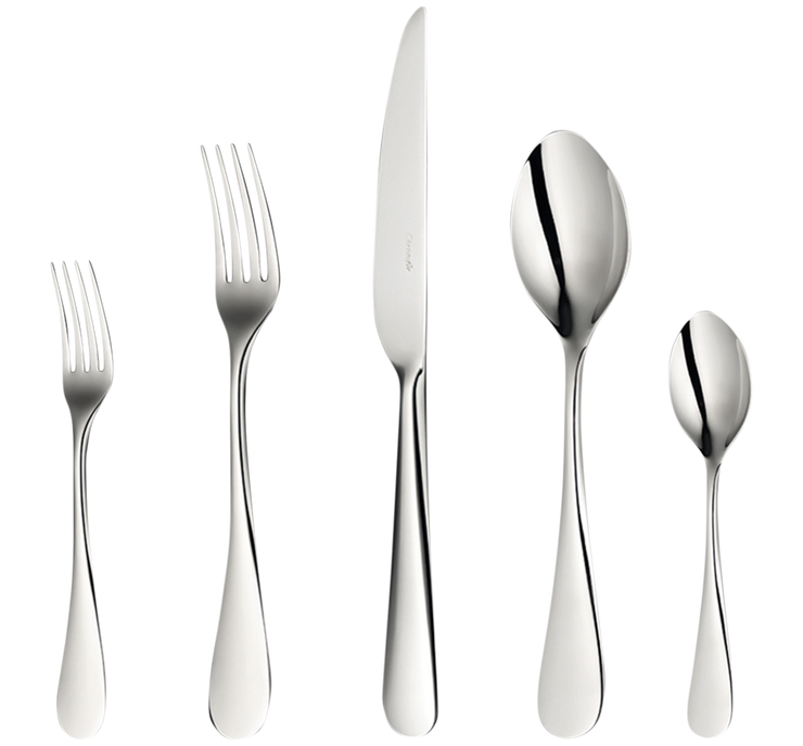 Set for 12 persons (75 pieces) in steel Original