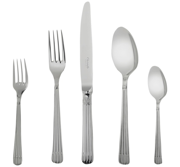 Set for 12 persons (75 pieces) in Osiris steel