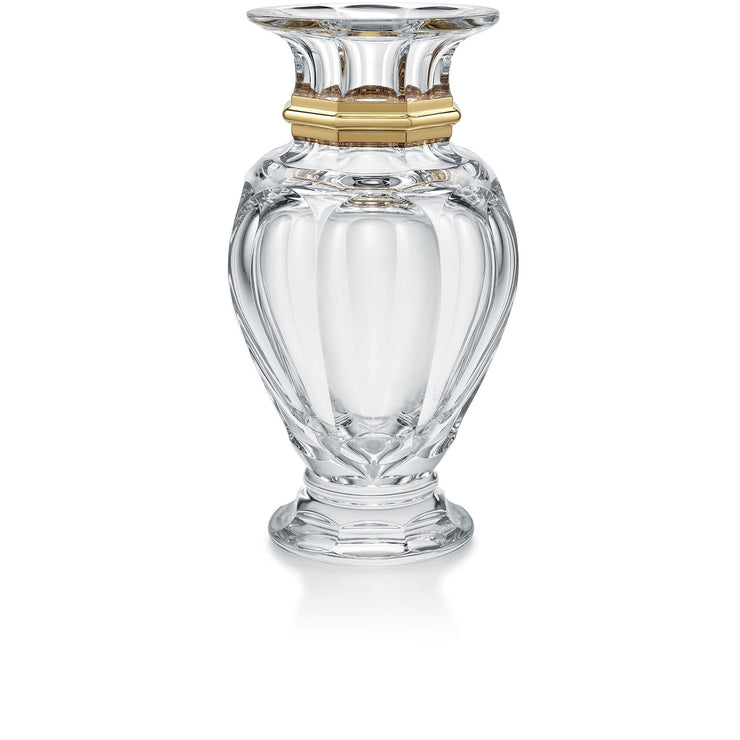 Harcourt Balustre Vase Clair Et Or L - 32 Cm